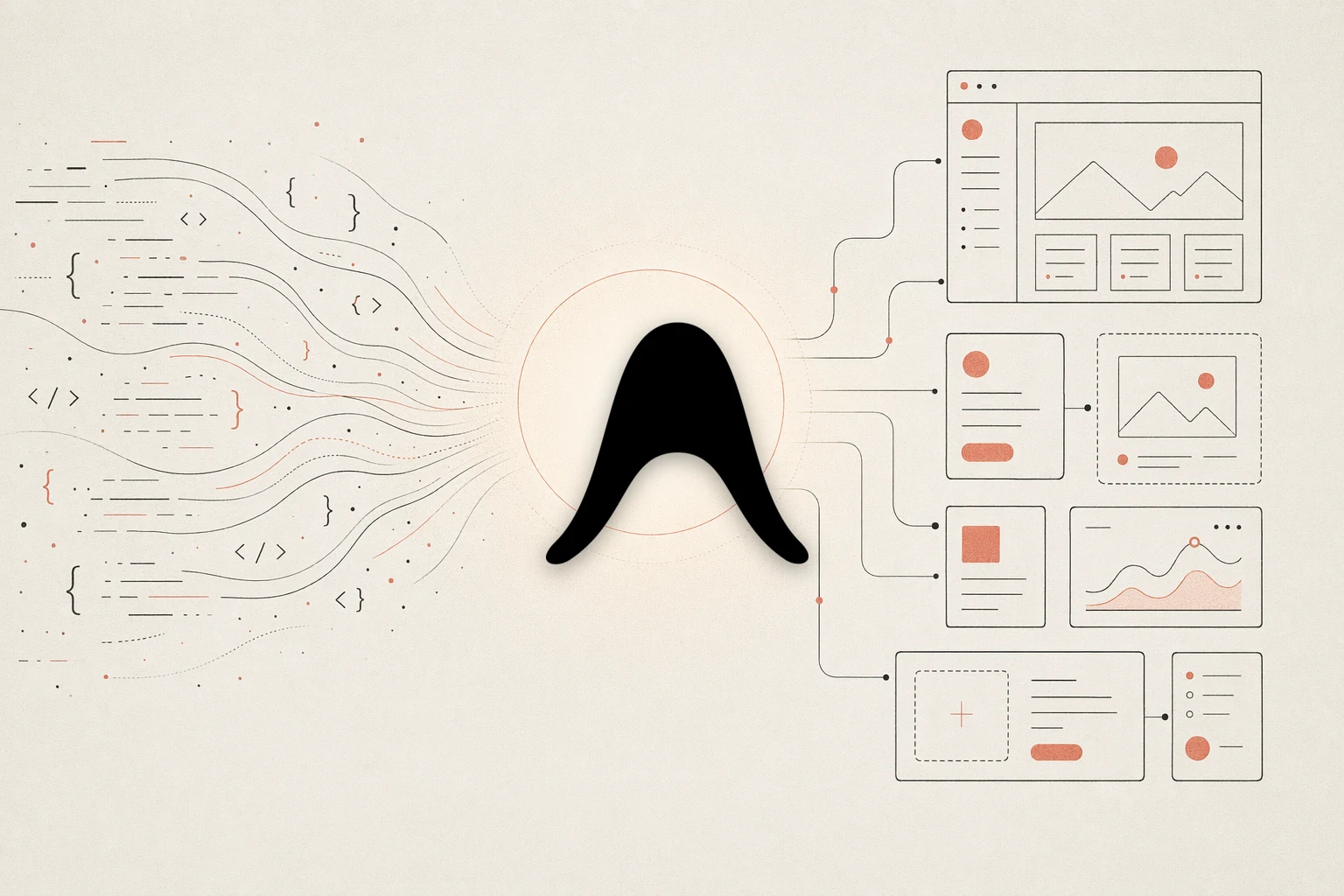 Antigravity design feedback loop: an agent-first IDE reading a reference image, an integrated browser rendering the UI, and a Manager surface, with a feedback arrow looping back