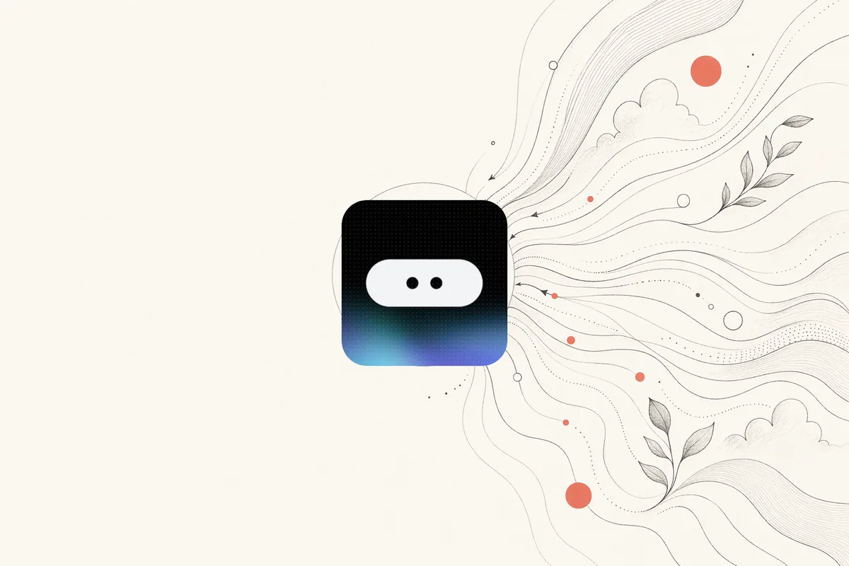 Open Design vs Google Stitch — warm-paper editorial illustration of a prompt converging into a design hub you own
